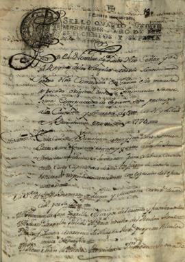 Actas de cabildo 1774 (I)