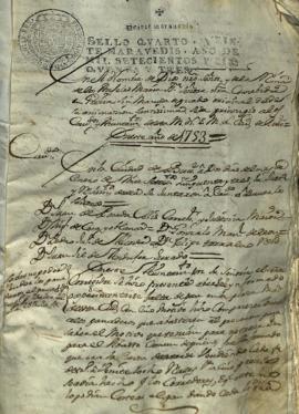 Actas de Cabildo de 1753 (I)