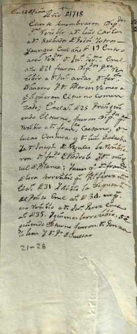 Actas de Cabildo de 1718 (I)