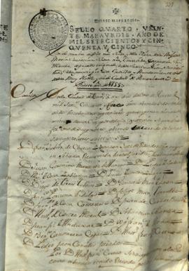 Actas de Cabildo de 1755 (I)