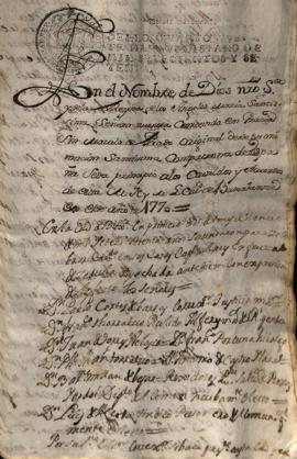 Actas de Cabildo 1770