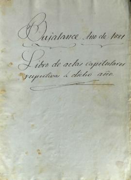 Actas de Cabildo de 1881 (I)