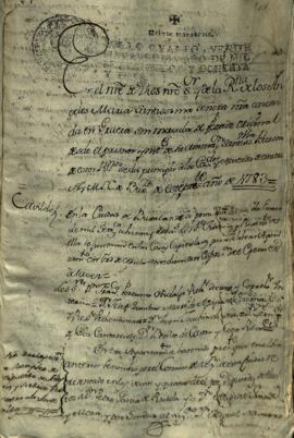 Actas de Cabildo de 1783 (I)