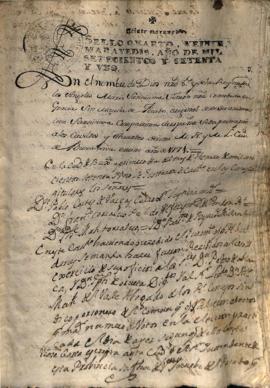 Actas de Cabildo 1771 (I)