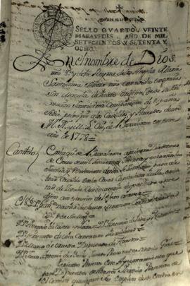 Actas de Cabildo de 1778 (I)