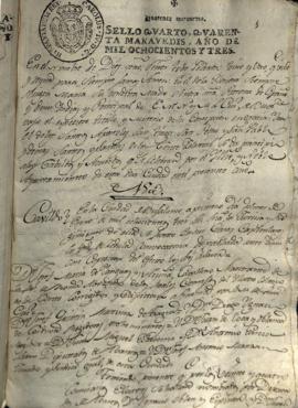 Actas de Cabildo de 1803