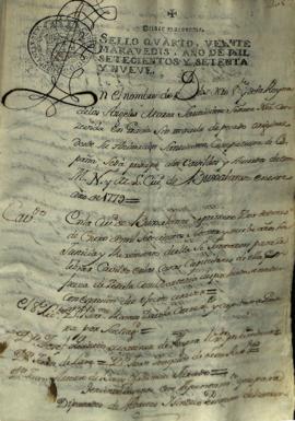 Actas de Cabildo de 1779 (I)