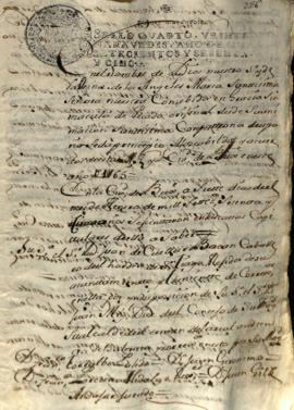 Actas de Cabildo de 1765 (I)
