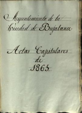 Actas de Cabildo de 1865