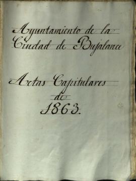 Actas de Cabildo de 1863